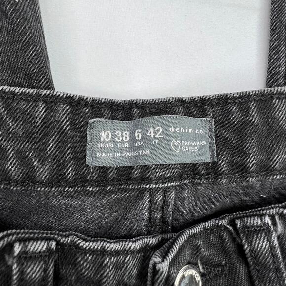 Primark Denim CO. Black Button Fly Jeans 4/6 - Picture 6 of 11